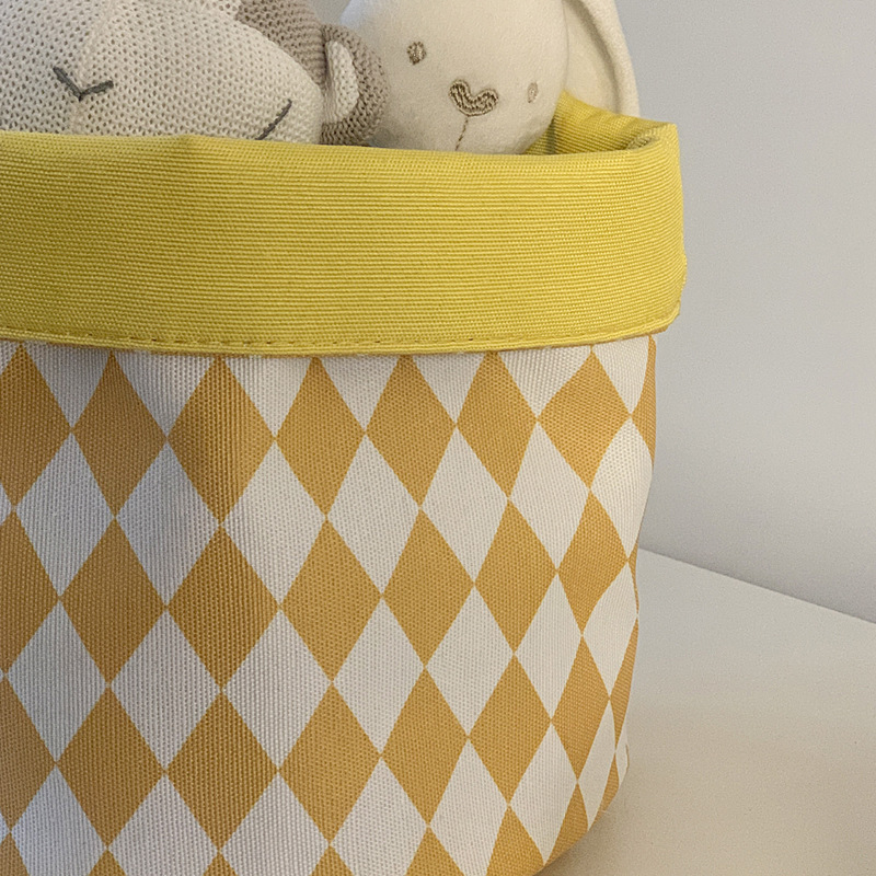 Baby Basket Foldable Toy Storage, Yellow