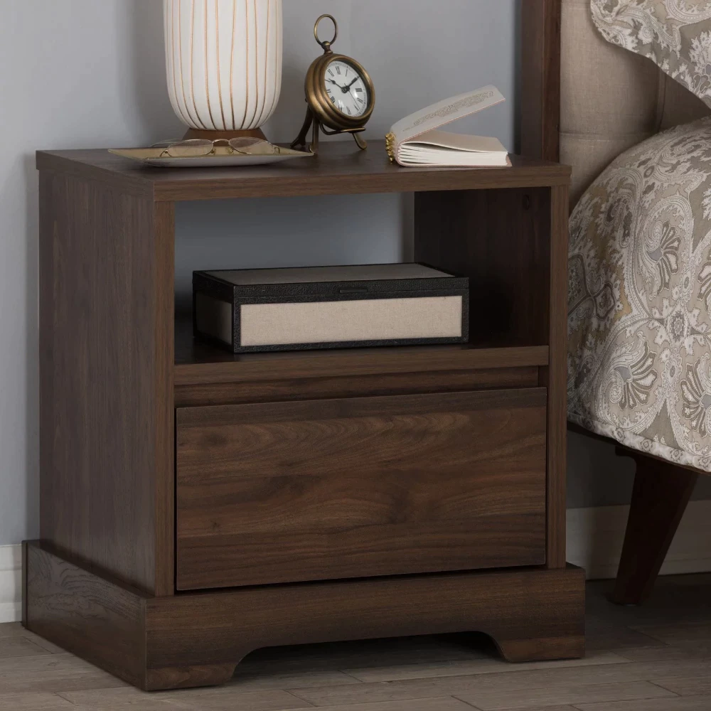 Burnwood Modern and Contemporary Walnut Brown