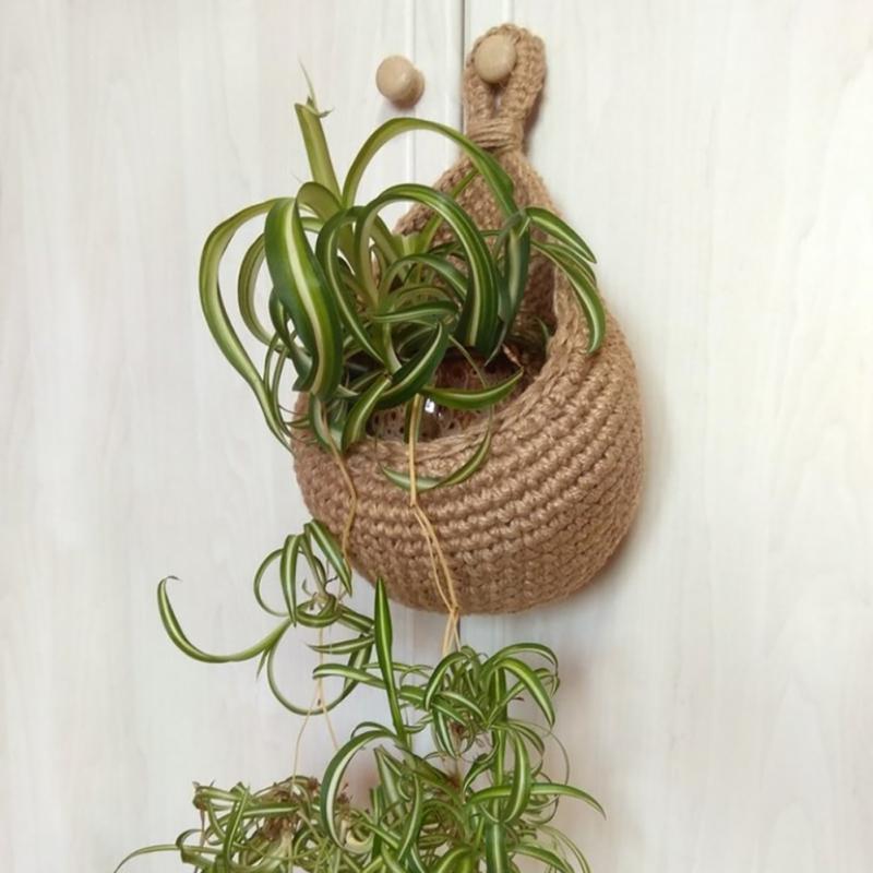 Handmade Jute Vegetable And Fruit Wall Hanging Basket