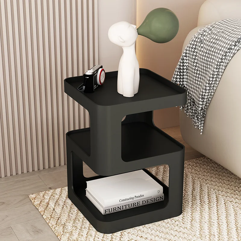 INS Nordic Modern Black Metal Coffee Side Table