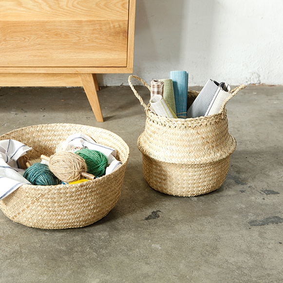 Wicker Basket Rattan Hanging Storage Basket