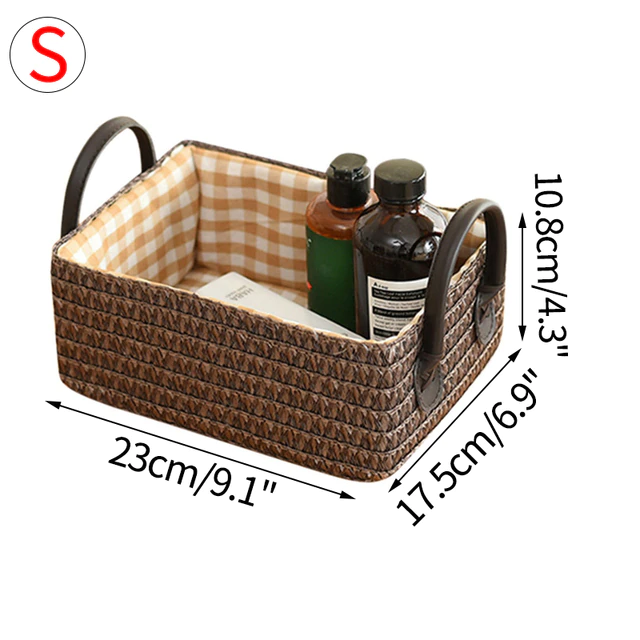 Woven Storage Basket with Handle Toy