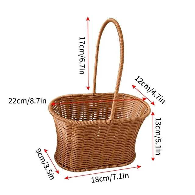 Hand Woven Storage Garden Picnic Basket