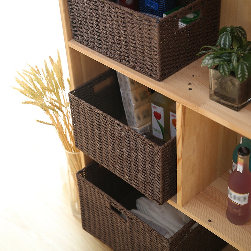 Brown Woven Sundries Storage Basket