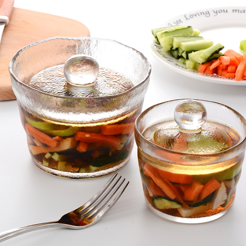 Thicken Transparent Glass Pickle Jar